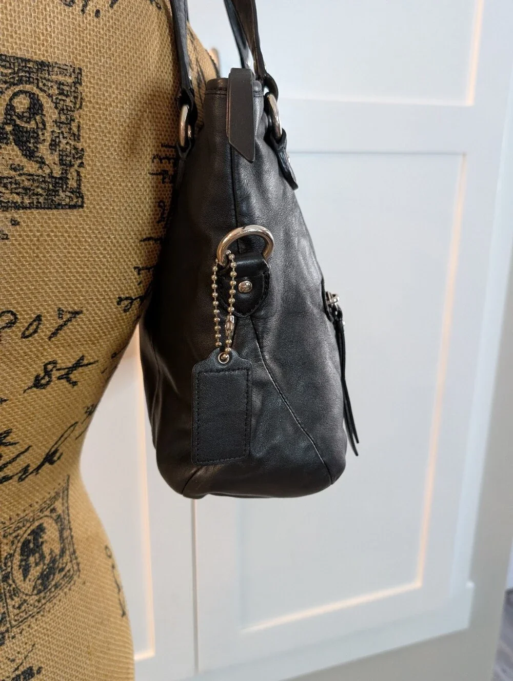 Coach Soft Black Shoulder Bags